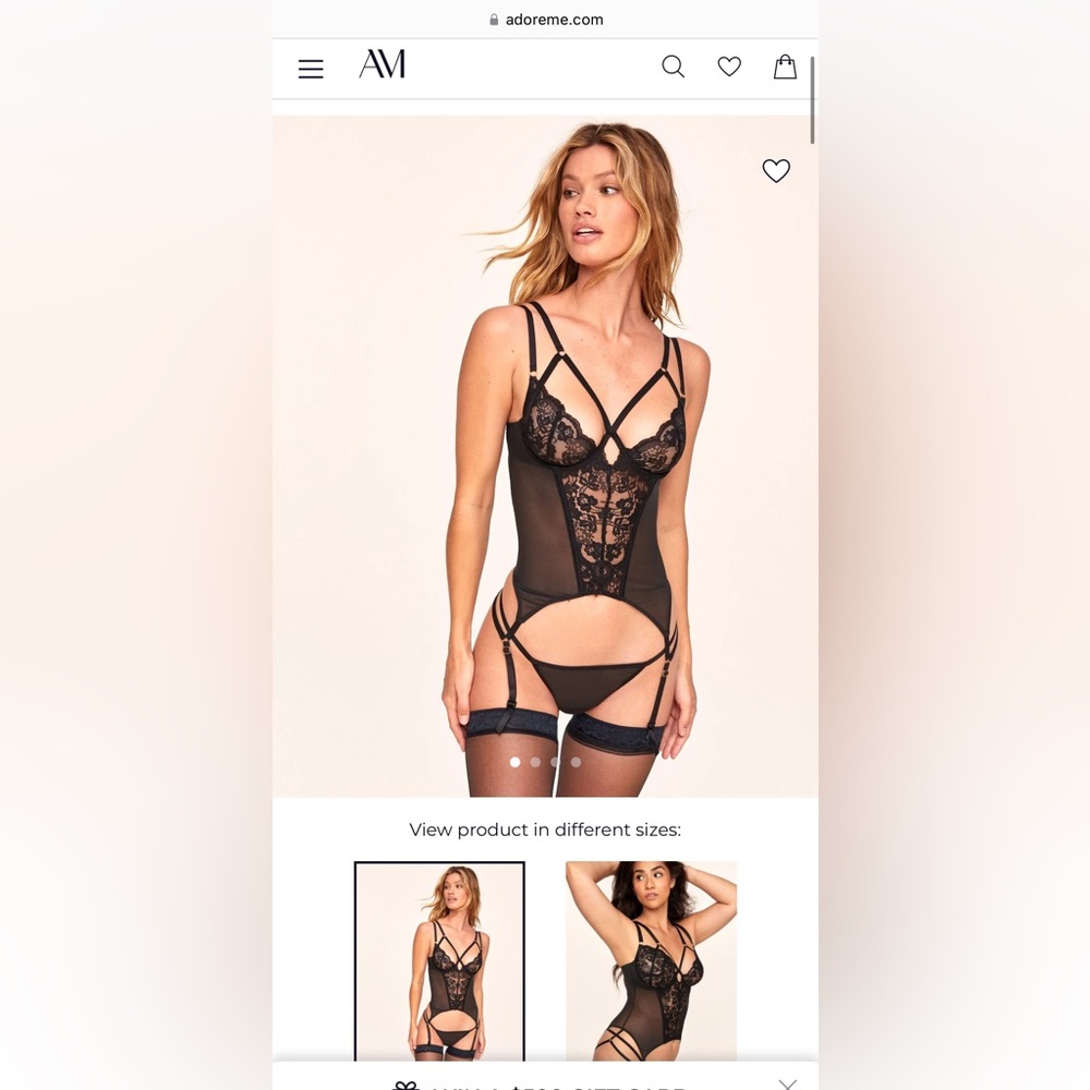 NWT Adore Me Lingerie Set